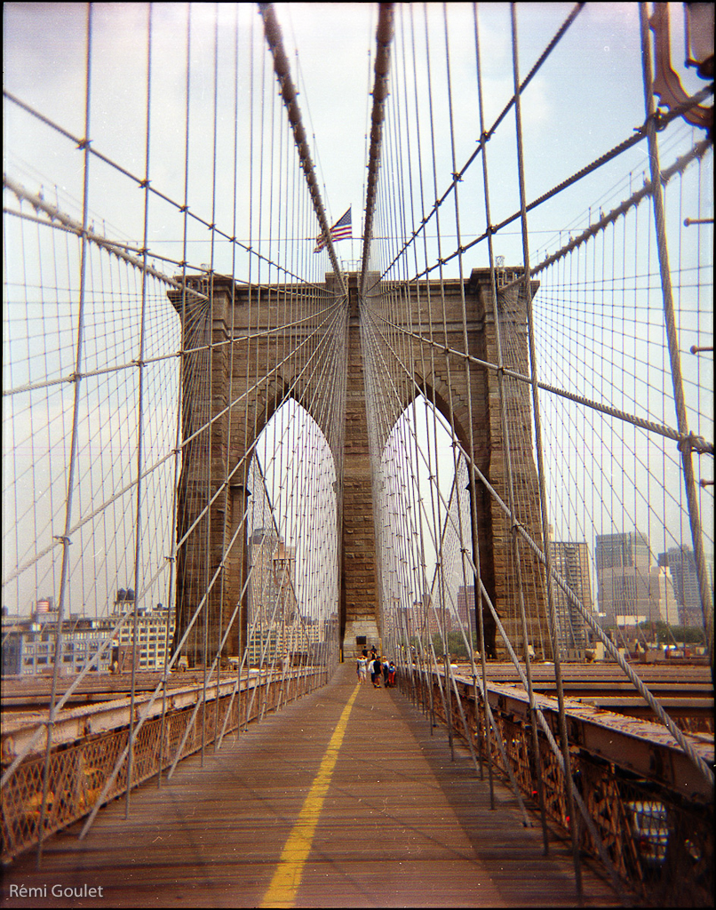 Brooklyn Bridge  //  Holga 120N